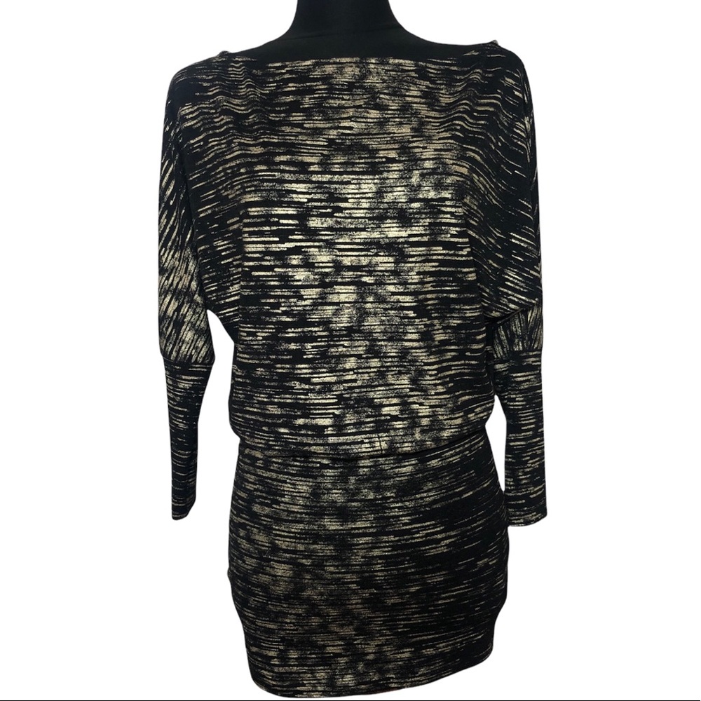 Veronica M Boat Neck Dress Size XS Gold